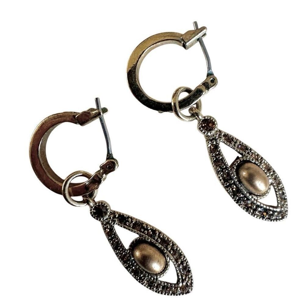 Vintage Monet Convertible Hoop & Drop Earrings